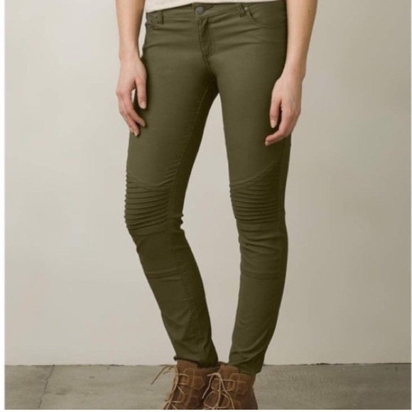 Prana Like New Brenna Pants in Olive Green Women’s Size 6 - Picture 1 of 14